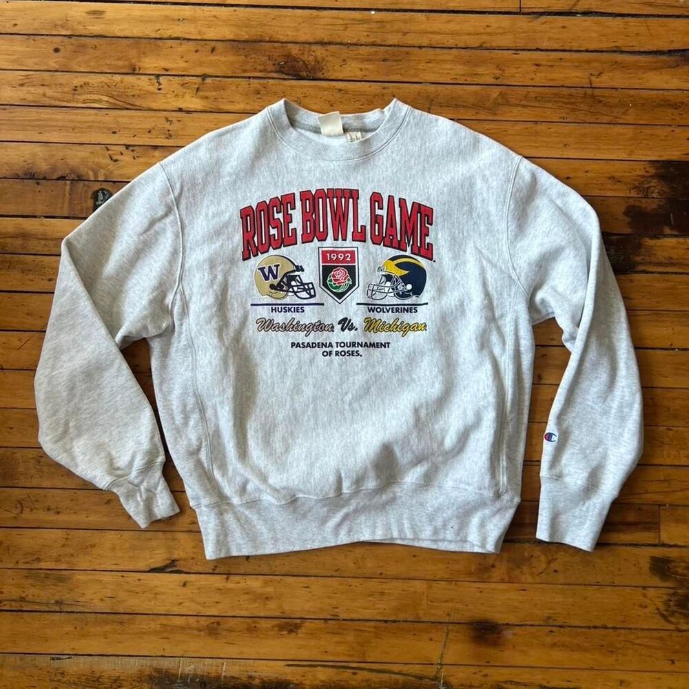 1992 Champion Reverse Weave Rose Bowl Sweatshirt